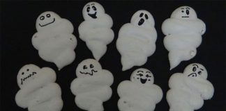 Meringues fantômes pour Halloween