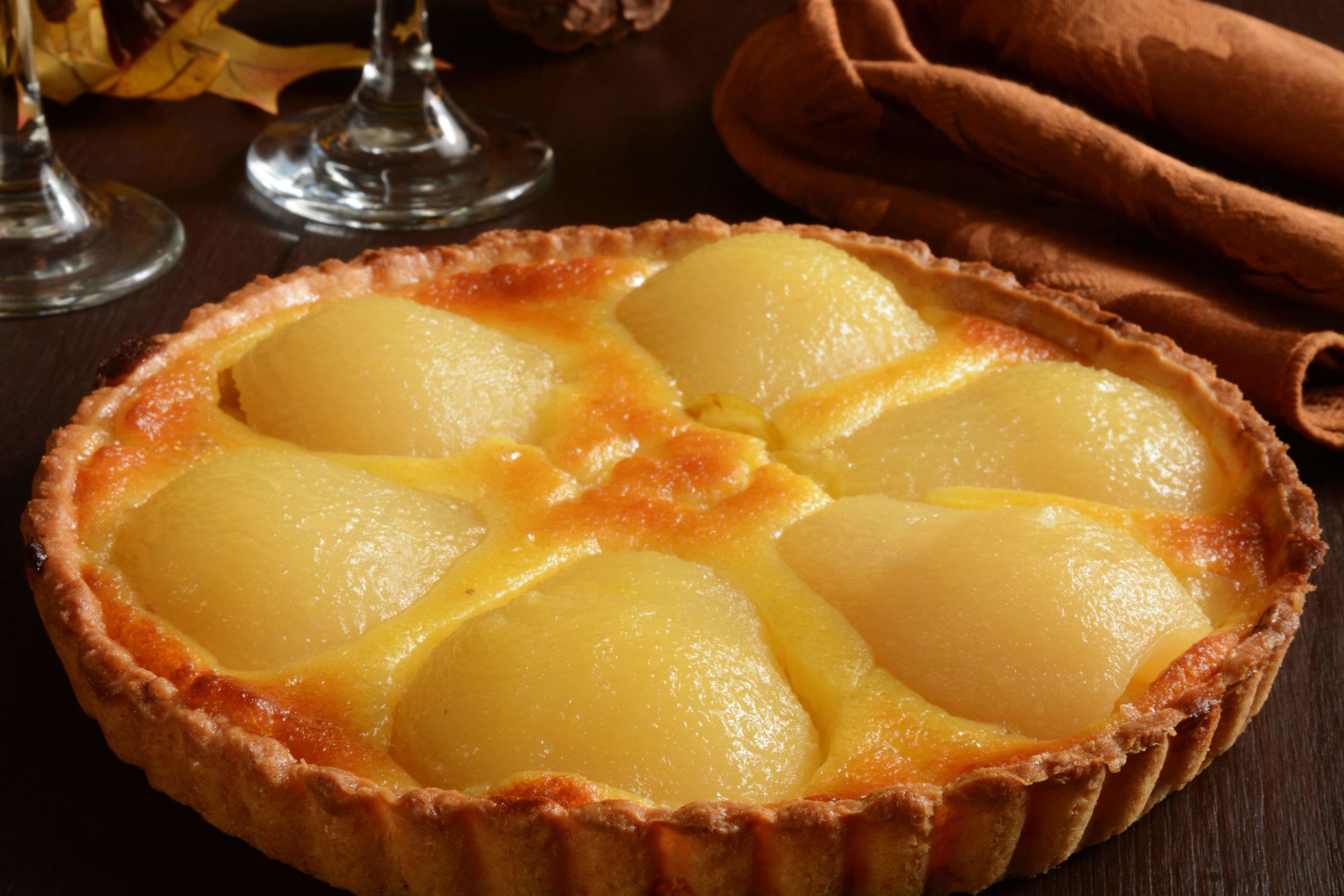 Tarte au flan et aux poires - CuisineThermomix - Recettes spéciales ...