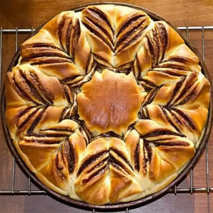 Brioche étoilée au nutella