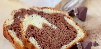 Cake marbré au Toblerone