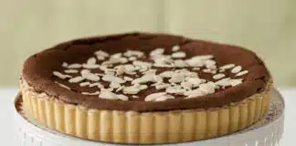 Tarte au chocolat soufflée