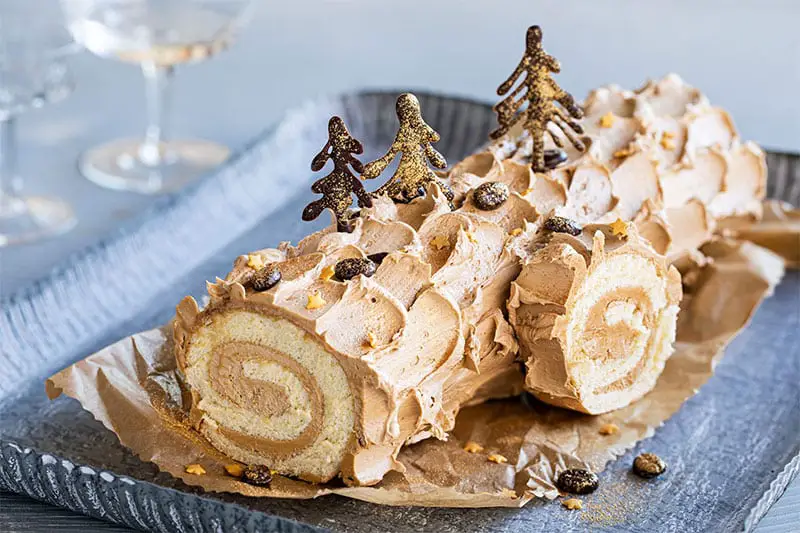 Bûche de Noël au moka - CuisineThermomix - Recettes spéciales Thermomix