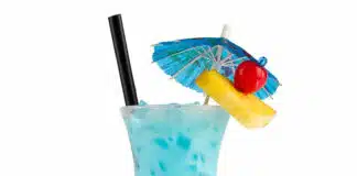 Cocktail de coco au curaçao