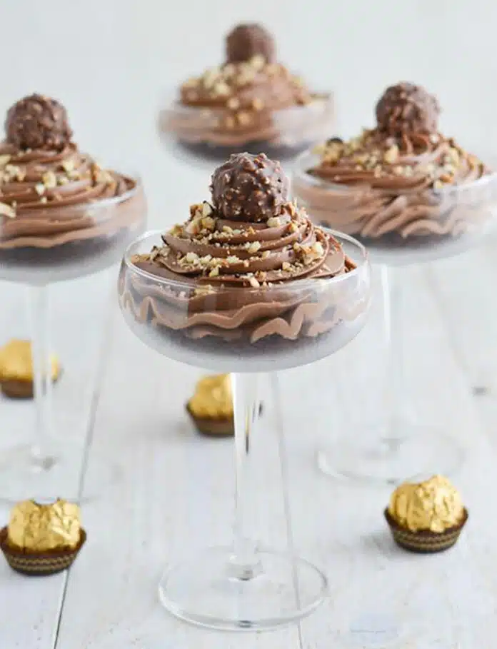 Crème aux Ferrero rochers