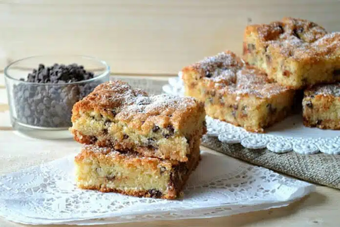 Gâteau noix de coco et pépites de chocolat