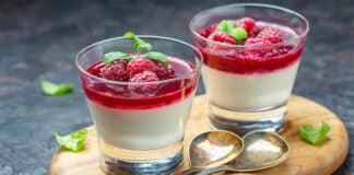 Panna cotta de la saint valentin