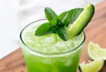 Cocktail au concombre et citron vert