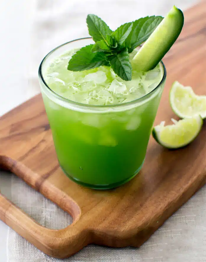 Cocktail au concombre et citron vert