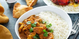 Curry de poulet et lait de coco