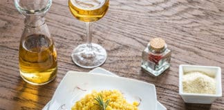 Risotto au parmesan et safran