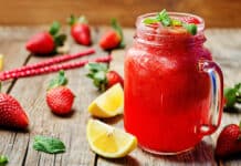 Limonade aux fraises