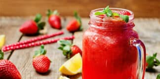 Limonade aux fraises