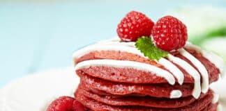 Pancakes de velours rouge