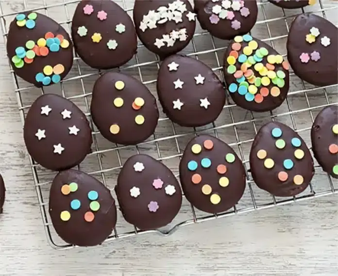 Sablés au chocolat pour pâques