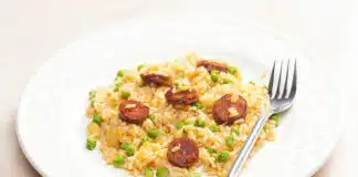 Risotto au chorizo et parmesan