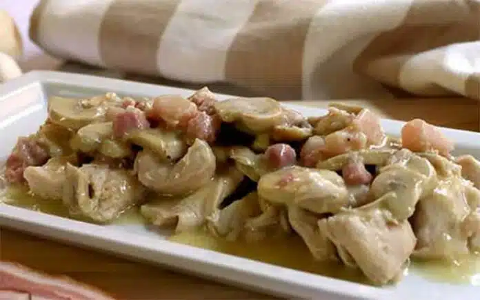 Sauté de poulet aux champignons et vin blanc Thermomix