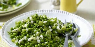 Salade de petits pois à la feta