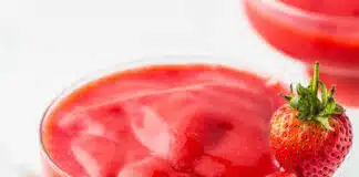 Slush de vodka aux fraises