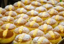 Brioches farcies à la crème anglaise
