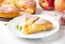 Gâteau aux pommes, poires et mascarpone