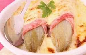 Endives au jambon gratinées