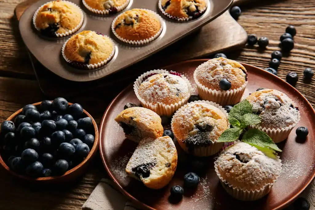 Muffins aux myrtilles