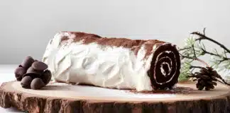 Bûche de noël au chocolat et mascarpone